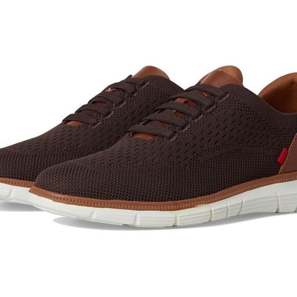 Marc Joseph Men's Edison Slip On Chocolate Brown Knit Oxfords -11.5M -New in Box - Picture 1 of 3
